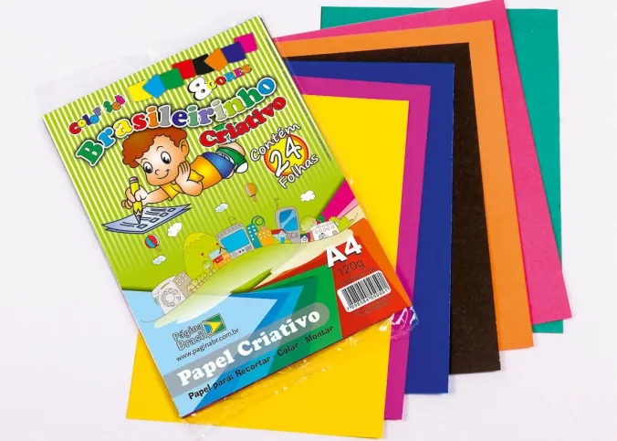 Conheça o papel criativo colorido da Página Brasil